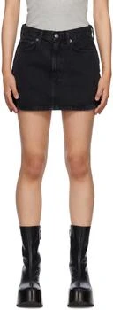 AGOLDE | Black Liv Denim Miniskirt 6.9折