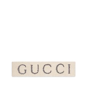 推荐【预售3-7天】GUCCI/古驰  女士白色弹性面料Gucci标志图案发带 ‎491820 3G133 9060商品