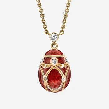 推荐Fabergé Heritage 18K Yellow Gold and Red Enamel, Diamond Pendant 213FP3268/5商品