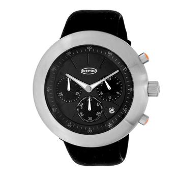 yee si, Ikepod | Ikepod Chronopod Black PPK Stainless Steel Quartz Unisex Watch C007-SI-LB商品图片 5折
