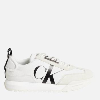 推荐Calvin Klein Jeans Men's Retro Running Style Trainers - Bright White商品