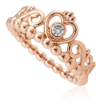 推荐Pandora Princess Tiara Crown Ring in Rose Gold, Brand Size 52商品
