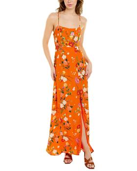 推荐WILLOW Printed Satin Maxi Slip Dress商品