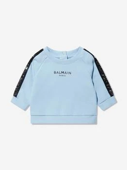 Balmain | Baby Boys Logo Sweatshirt in Blue,商家Childsplay Clothing,价格¥1184