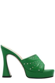 Gucci | Gucci Studs-Embellished Heeled Sandals 5.7折