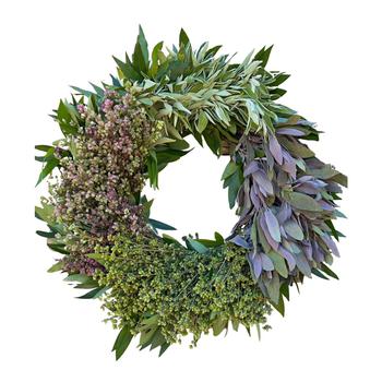 商品GreenishBlu | Fresh Real Bay Leaf, Sage and Oregano Wreath,商家Macy's,价格¥707图片