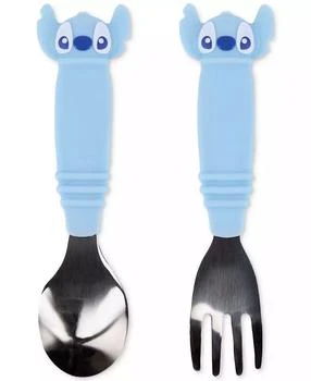 Bumkins | Stitch Disney Silicone Spoon & Fork Set,商家Macy's,价格¥118