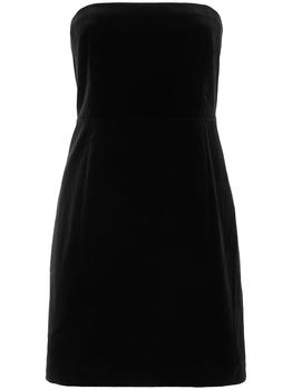 Theory | Strapless Stretch Velvet Mini Dress商品图片,