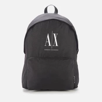 Armani Exchange | Armani Exchange Men's AX Logo Nylon Backpack - Black 额外6.5折, 额外六五折