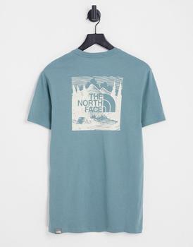 Celebrations, The North Face | The North Face Red Box Celebration t-shirt in blue Exclusive at ASOS商品图片 