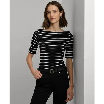 Ralph Lauren | Striped Boatneck Top,商家Macy's,价格¥376