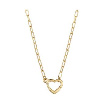 Unwritten | Gold Flash Plated Heart Link Necklace, 16+2" Extender商品图片,6折×额外8.5折, 额外八五折