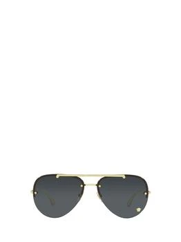 Versace | Versace Eyewear Medusa Glam Aviator Frame Sunglasses 7.1折, 独家减免邮费