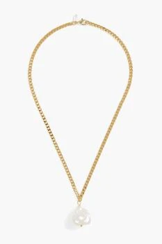 Magda Butrym | Gold-plated freshwater pearl necklace,商家THE OUTNET US,价格¥1233