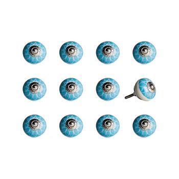 商品KNOB-IT | Handpainted Ceramic Knob Set of 12,商家Macy's,价格¥451图片