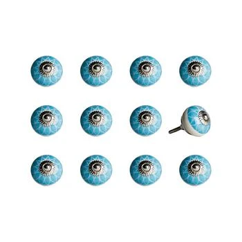 KNOB-IT | Handpainted Ceramic Knob Set of 12,商家Macy's,价格¥377