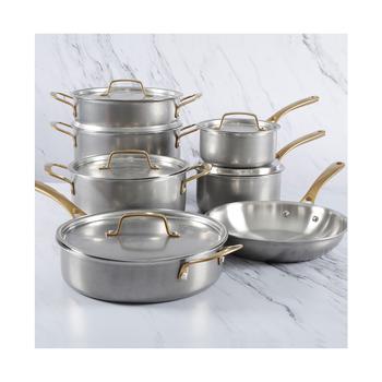 Martha Stewart | Martha Stewart 12-Pc. Stainless Steel Cookware Set商品图片,额外7折, 额外七折
