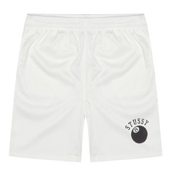 stussy包, STUSSY | Stussy 8-Ball Mesh Shorts - White商品图片 