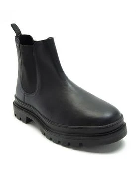 Off The Hook | Off The Hook harrison slip on chelsea leather boots in black,商家ASOS,价格¥384