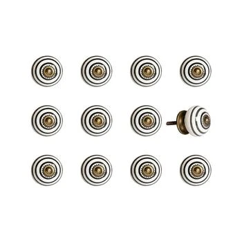 KNOB-IT | Handpainted Ceramic Knob Set of 12,商家Macy's,价格¥377