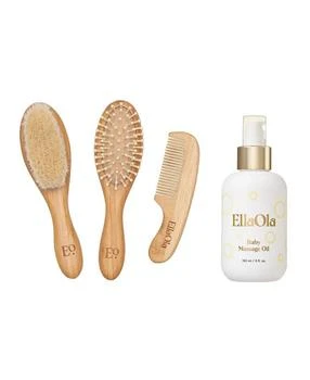EllaOla | Unisex Brush & Oil Cradle Cap Duo (2 Pieces) - Baby,商家Bloomingdale's,价格¥410