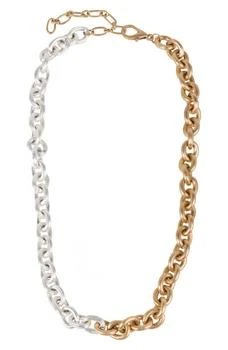 SAACHI | Two-Tone Chunky Chain Link Necklace,商家Nordstrom Rack,价格¥202