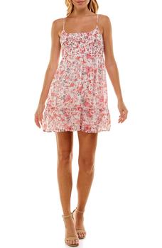 ROW A, ROW A | Floral Print Smocked Dress商品图片 