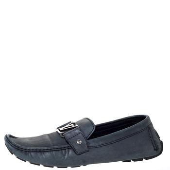 lv男鞋是什么牌子, [二手商品] Louis Vuitton | Louis Vuitton Grey Nubuck Leather Monte Carlo Slip On Loafers Size 43商品图片 5.6折, 满$800减$80, 满减