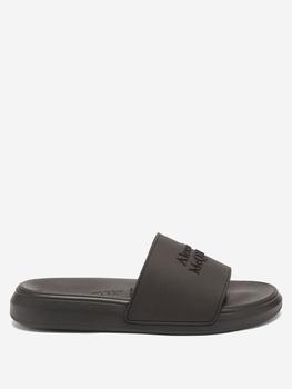 Alexander McQueen | Logo-embossed rubber slides商品图片,