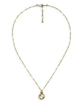 Gucci | 18K Yellow Gold Interlocking G Pendant Necklace, 15-16.5",商家Bloomingdale's,价格¥14320