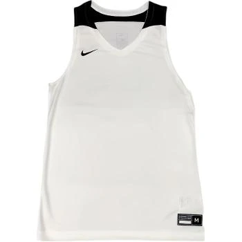 NIKE | [预售3天]纯色品牌Logo图案贴标印花V领吊带背心 男款 白色,商家AMRAP,价格¥263