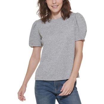 推荐Tommy Hilfiger Womens Metallic Puff Sleeve T-Shirt商品