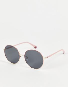 Polaroid | Polaroid retro round sunglasses in pink PLD 4105/G/S商品图片,6折