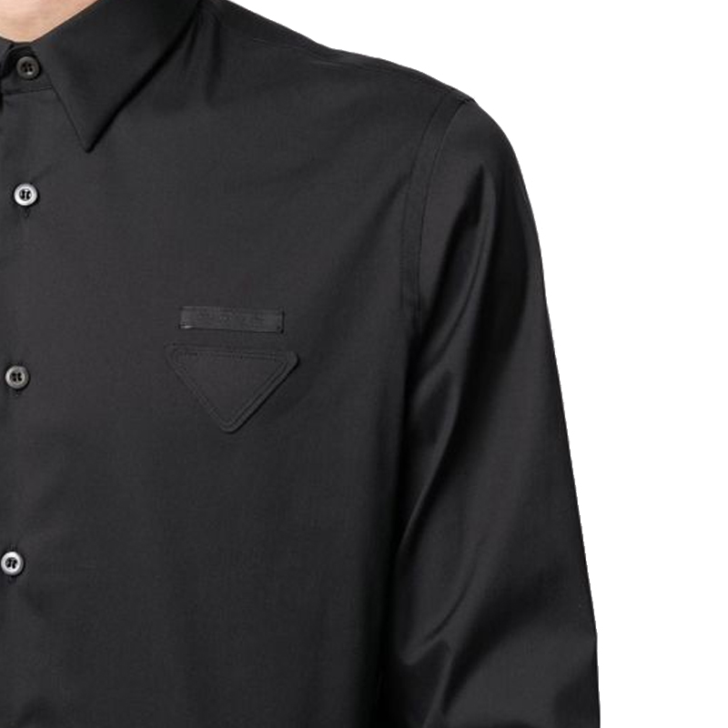 Prada | PRADA 男士黑色衬衫 UCN259-F62-F0002商品图片,独家减免邮费