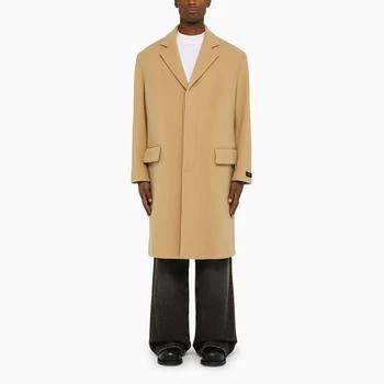 推荐Beige tailored coat in virgin wool商品