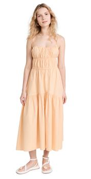 vince dress, Vince | Vince Ruched Tie Back Cami Dress商品图片 6.9折