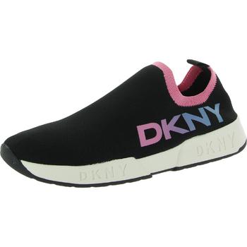 推荐DKNY Girls Maddie Print Knit Slip On Casual and Fashion Sneakers商品