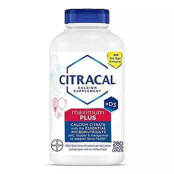 Citracal | Citracal Calcium Citrate Caplets + D3 280 ct.,商家Sam's Club,价格¥130