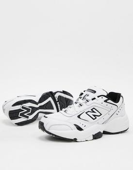 新百伦452, New Balance | New Balance 452 trainers in white/black商品图片 