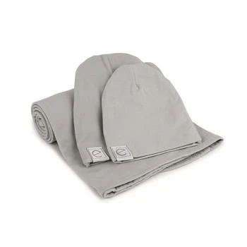 Ely's & Co. | Jersey Cotton Swaddle Blankets with Baby Hat,商家Macy's,价格¥225