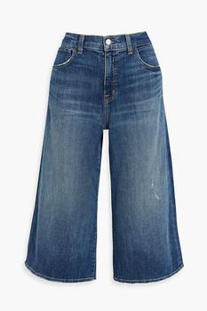 推荐Cropped mid-rise wide-leg jeans商品