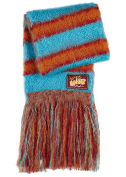 Marni | Striped mohair-blend scarf商品图片,满$1享8.9折, 满折