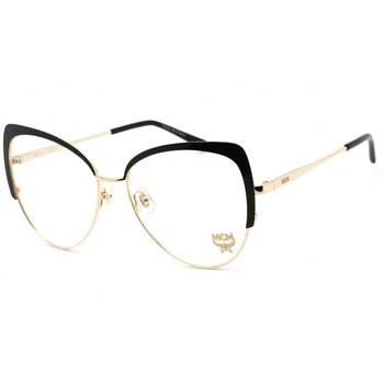 MCM | MCM Women's Eyeglasses - Clear Lens Shiny Gold/Black Cat Eye Frame | MCM2128 733 2.1折×额外9折x额外9折, 额外九折