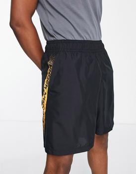 Under Armour | Under Armour Training woven side graphic shorts in black and yellow商品图片,