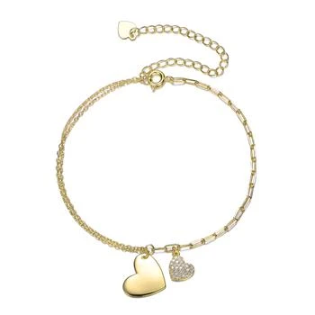 Rachel Glauber | Rg 14K Gold Plated Cubic Zirconia Adjustable Bracelet,商家Premium Outlets,价格¥422