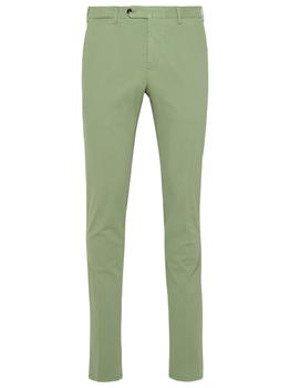 PT01 | Pt01 Men's  Green Cotton Pants商品图片,