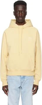 AMI | Beige Printed Hoodie 