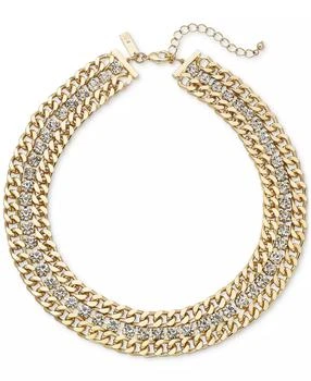 INC International | Two-Tone Crystal Necklace, 17" + 3" extender, Created for Macy's,商家Macy's,价格¥215