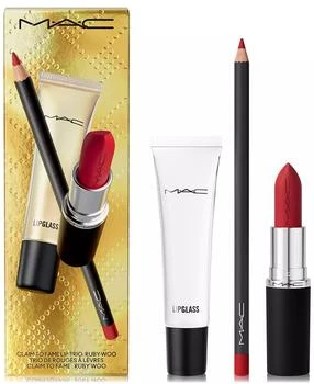 MAC | 3-Pc. Claim To Fame Lipstick, Lip Liner + Lip Gloss Holiday Set,商家Macy's,价格¥275