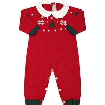 商品LA STUPENDERIA | La stupenderia Red Jumpusit For Babykids With Christmas Detail,商家Italist,价格¥1347图片